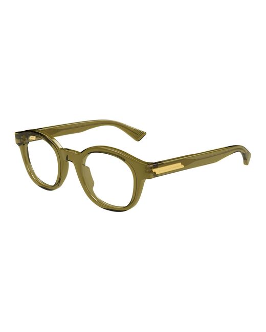 Bottega Veneta Black Bv1413O 004 Optical Frames Acetate Transparent Round for men
