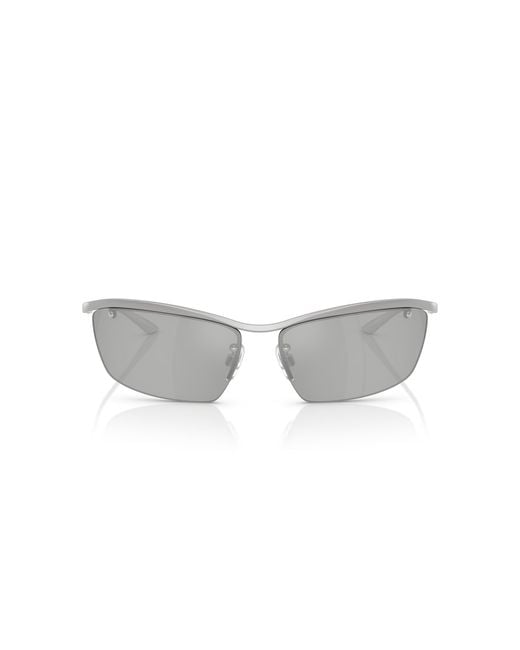 Dolce & Gabbana Black Dg2307 13648V Sunglasses Metal Squared Mirrored