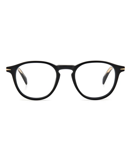 David Beckham Black Db 1018 807 Optical Frames Acetate Round for men