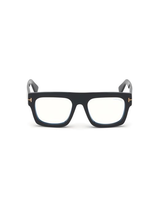 Tom Ford Black Ft5634-B 001 Optical Frames Acetate Geometric Normal for men