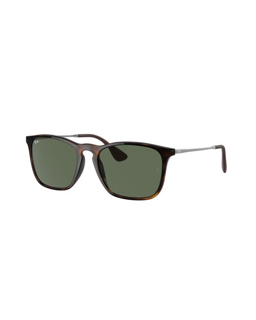 Ray-Ban Chris Sunglasses Black Frame Grey Lenses 54-18