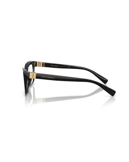 Dolce & Gabbana Black Dg3436 501 Optical Frames Acetate Transparent Squared Normal
