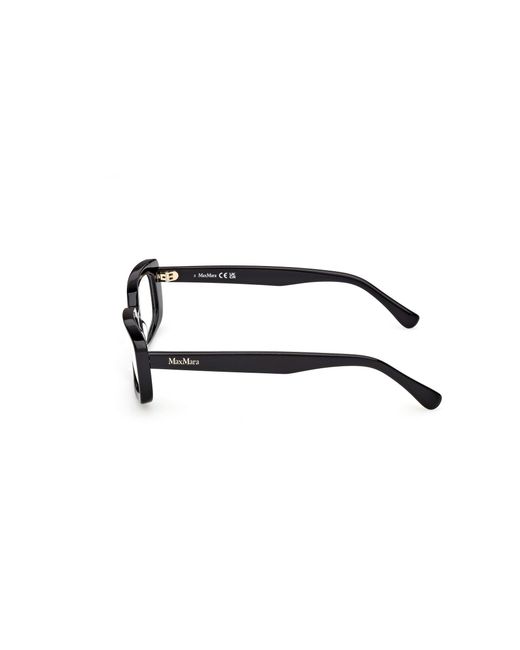 Max Mara Black Mm5209 001 Optical Frames Acetate Squared Normal