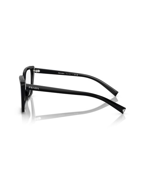 Prada Black Pr 16Zv 1Ab1O1 Optical Frames Acetate Squared Normal