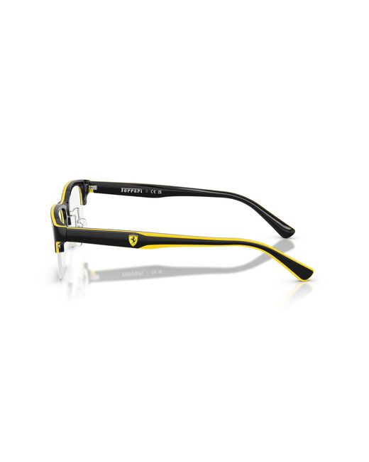 FERRARI SCUDERIA Black Fz8028 762 Optical Frames Acetate Transparent Pillow Normal