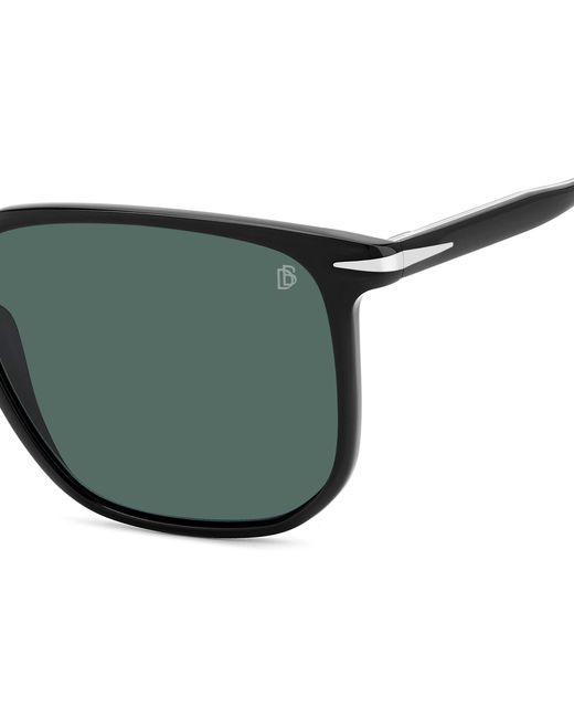 David Beckham Green Db 1141/S 807/Qt Sunglasses Acetate Squared for men