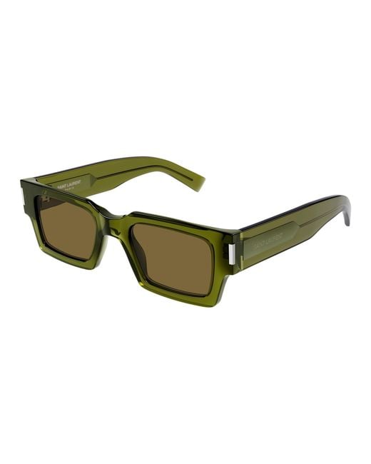 Saint Laurent Green Sl 572 005 Sunglasses Acetate Squared