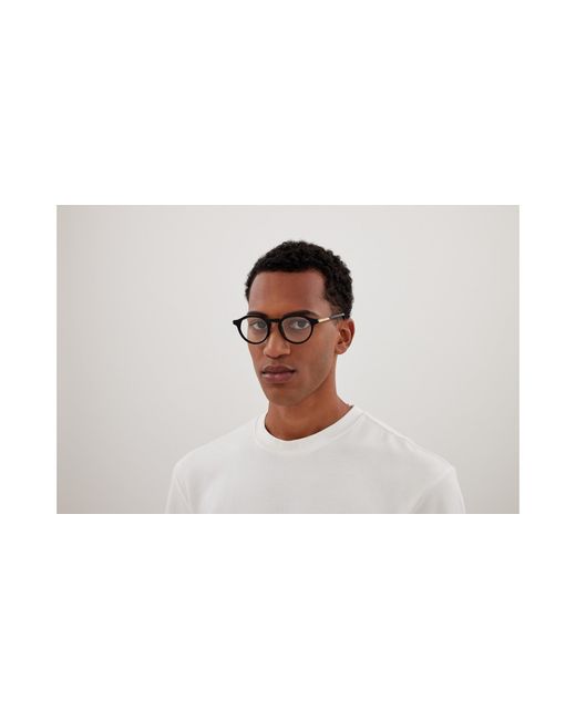 Bottega Veneta Black Bv1263O 005 Optical Frames Acetate Transparent Round for men