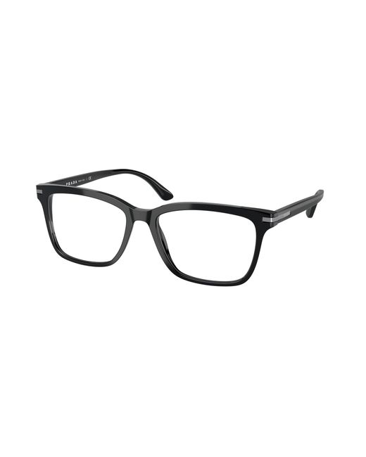 Prada Black Pr 14Wv 1Ab1O1 Optical Frames Acetate Squared Normal for men