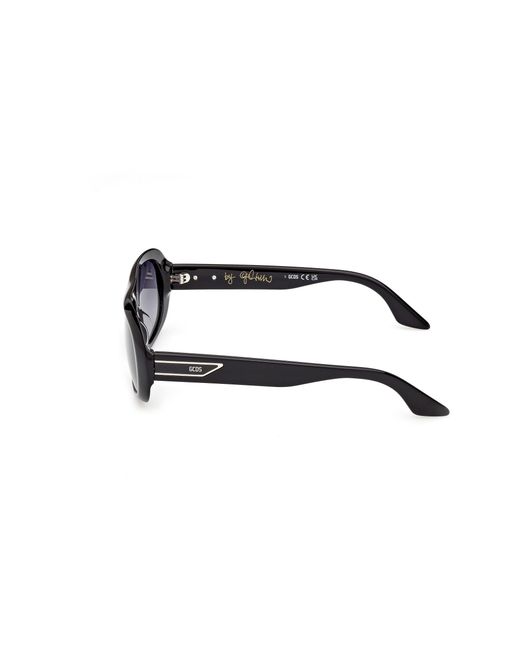 Gcds Black Gd0067 Giuliano 01B Sunglasses Acetate Smoke Squared Normal