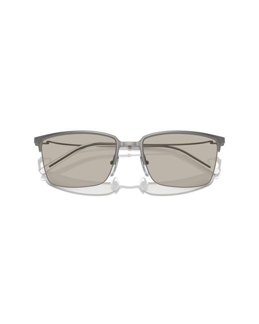 Emporio Armani Black Ea2155 3003/3 Sunglasses Metal Squared Normal for men