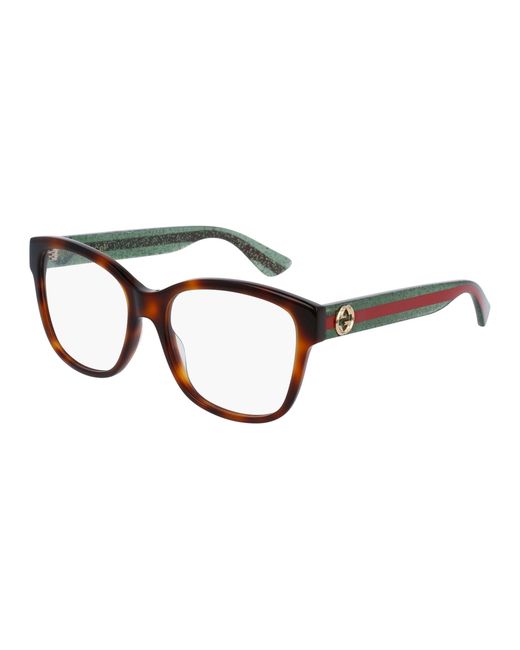 Gucci Black Gg0038On 002 Optical Frames Acetate Squared