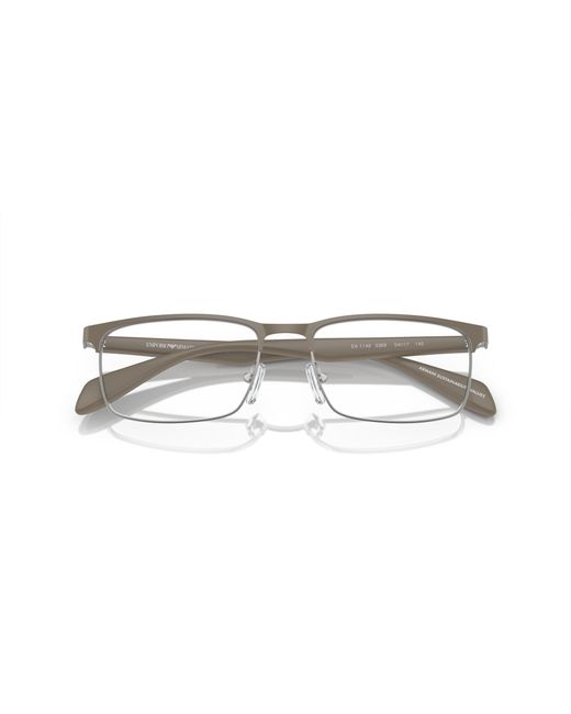 Emporio Armani Black Ea1149 3369 Optical Frames Metal Transparent Squared Normal for men