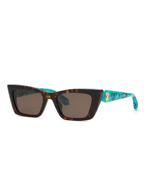Roberto Cavalli Black Src169M 743 Sunglasses Acetate Cat Eye Normal