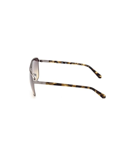 Guess Black Gu00210 09B Sunglasses Metal Squared Normal for men