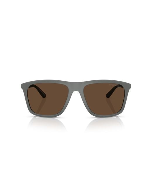Emporio Armani Black Ea4237 620573 Sunglasses Injected Squared Normal for men