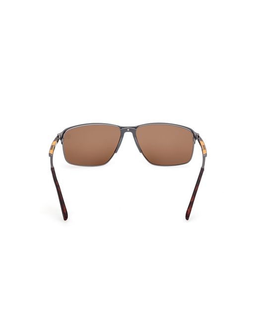 Timberland Black Tb00040 09H Sunglasses Metal Squared Polarized for men