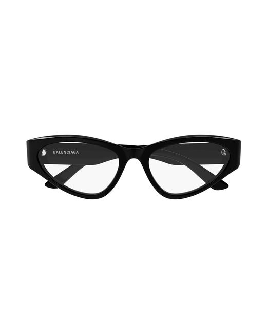 Balenciaga Black Bb0391O 001 Optical Frames Acetate Transparent Cat Eye
