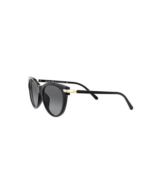 Michael Kors Black Mk2112U Bar Harbor 3332T3 Sunglasses Injected Cat Eye Polarized