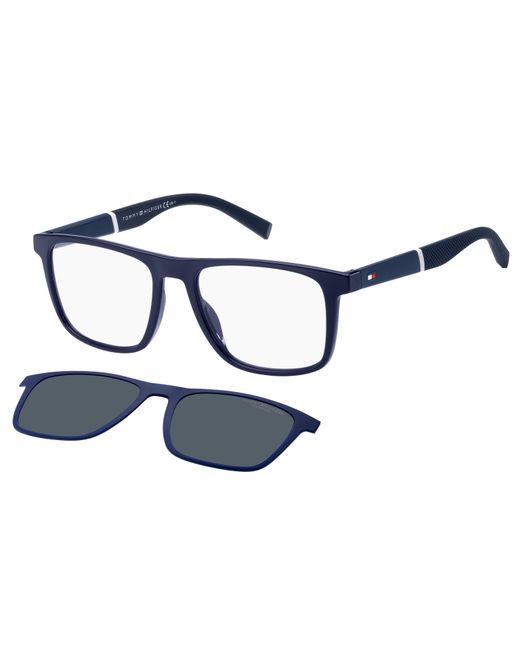 Tommy Hilfiger Blue Th 1903/Cs Pjp/C3 Sunglasses Plastic Squared Polarized Clip-On for men
