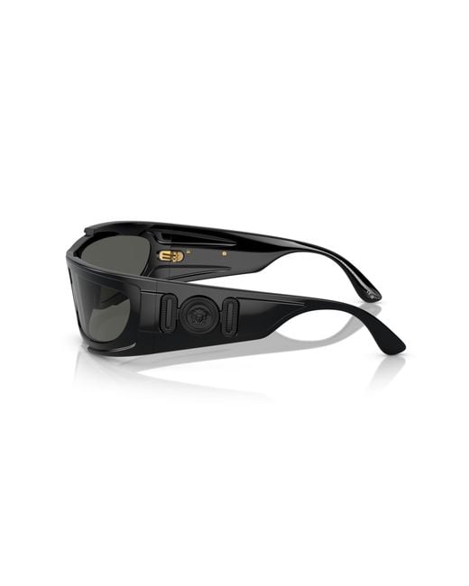 Versace Black Ve4446 Gb1/87 Sunglasses Nylon Squared Normal for men
