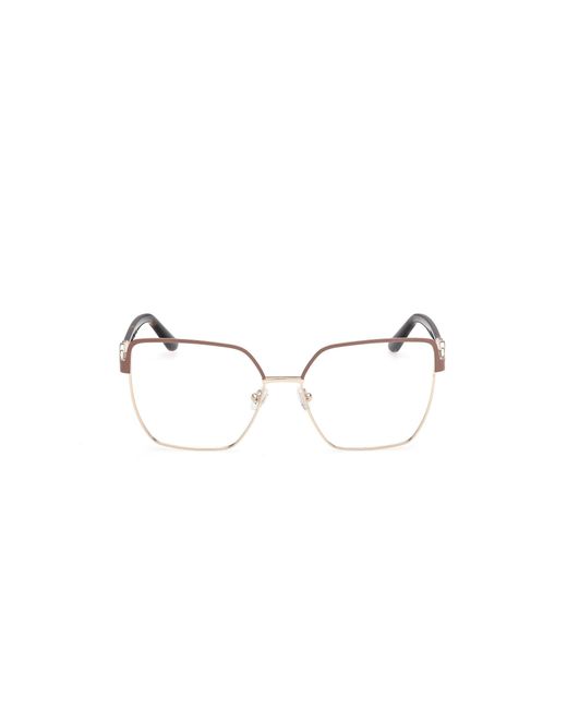 Guess Black Gu50229 058 Optical Frames Metal Squared Normal