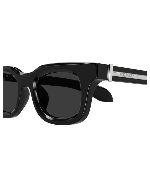 McQueen Black Am0547S 001 Sunglasses Acetate Squared for men