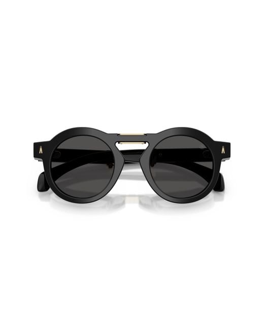 Moncler Black Me6019U Glisse 300187 Sunglasses Acetate Round Normal