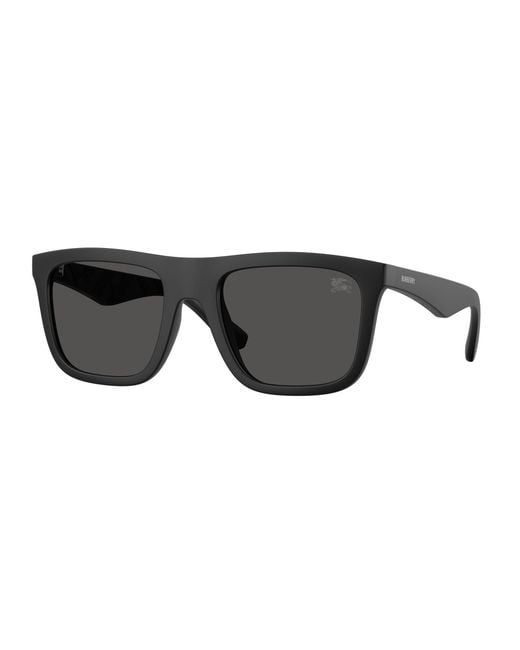 Burberry Black Be4458U 346487 Sunglasses Injected Squared Normal for men