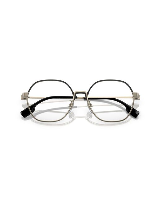 Burberry Black Be1379D Winston 1109 Optical Frames Metal Transparent Geometric Normal for men