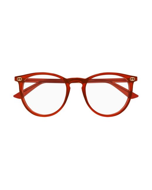 Gucci Black Gg0027O 013 Optical Frames Acetate Transparent Round