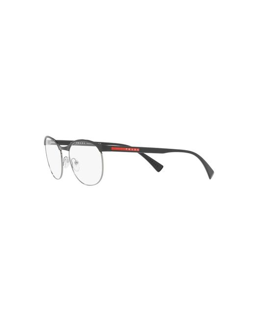 Prada Linea Rossa Black Ps 50Iv 1Ab1O1 Optical Frames Outlet Metal Pantos for men