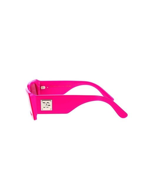 Dolce & Gabbana Pink Dg4416 33794Z Sunglasses Plastic Squared Mirror