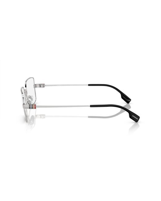 Burberry Black Be1380 1005 Optical Frames Steel Transparent Squared Normal for men