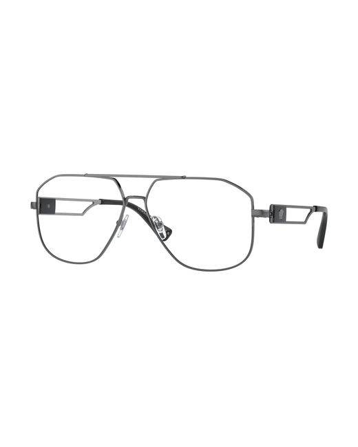 Versace Black Ve1287 1261 Optical Frames Steel Transparent Pilot Normal for men