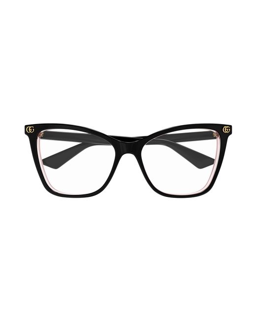 Gucci Black Gg1817O 003 Optical Frames Acetate Transparent Cat Eye