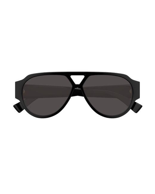Bottega Veneta Black Bv1318S 001 Sunglasses Acetate Pilot for men