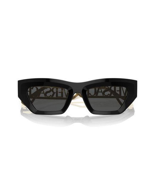 Versace Black Ve4432U Gb1/87 Sunglasses Acetate Geometric Normal
