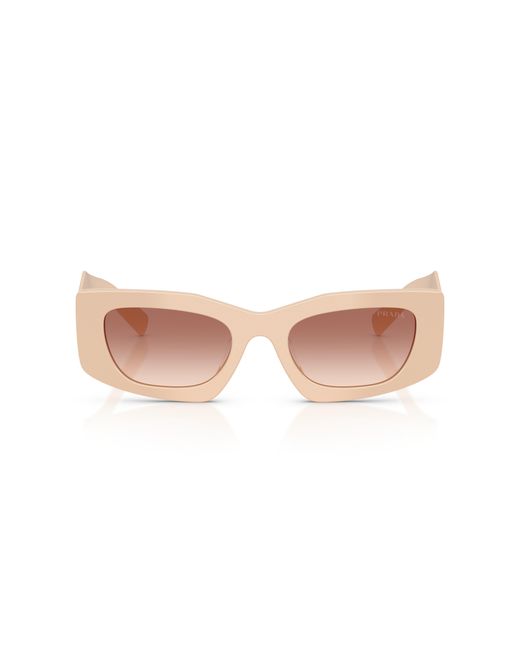 Prada Black Pr D03Sd 25B50L Sunglasses Acetate Squared Normal Nuanced