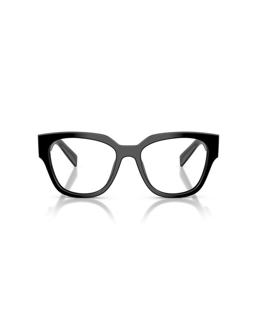 Prada Black Pr C06V 16K1O1 Optical Frames Acetate Round Normal