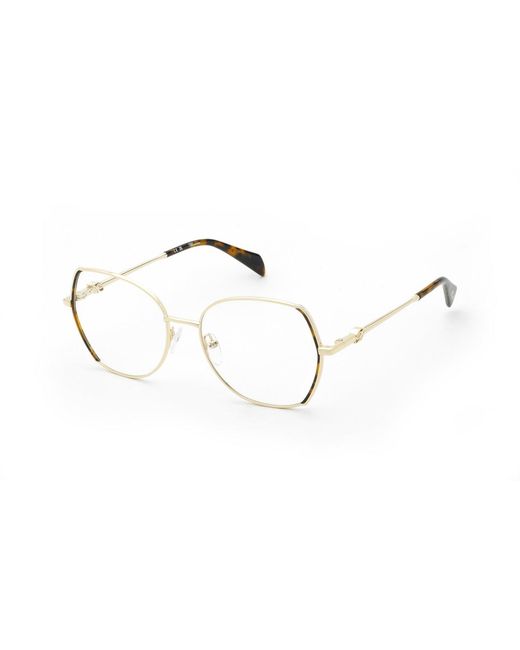 Blumarine Black Vbm235 300 Optical Frames Metal Geometric