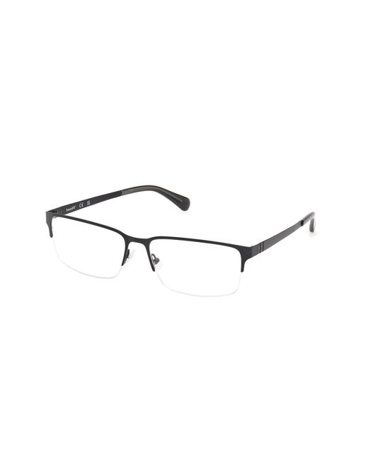 Timberland Black Tb50037 002 Optical Frames Metal Squared Normal for men