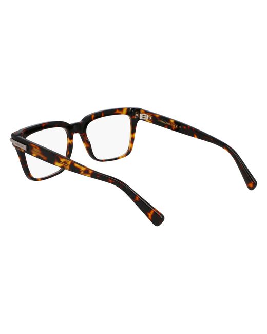 Ferragamo Black Sf3014 242 Optical Frames Acetate Squared Normal for men