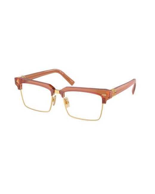 Miu Miu Black Mu 11Xv 15T1O1 Optical Frames Acetate Squared Normal