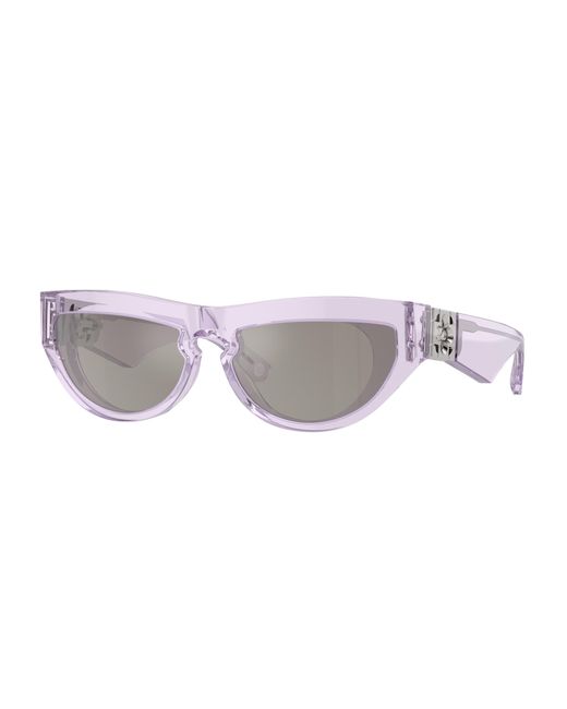 Burberry Black Be4422U 40956G Sunglasses Acetate Cat Eye Mirrored Mirror