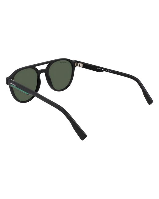 Lacoste Black L6008S 002 Sunglasses Bio-Inject Round Normal Normal for men