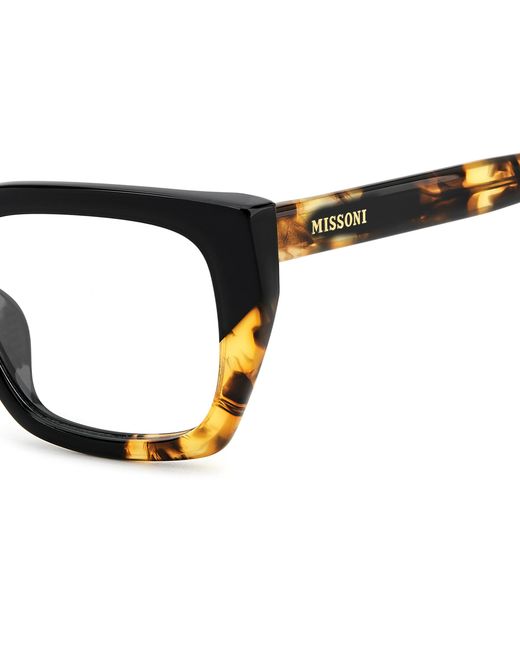 Missoni Black Mis 0225/G Wr7 Optical Frames Acetate Squared Normal
