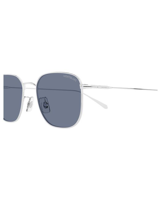 Montblanc Black Mb0477Sa 003 Sunglasses Metal Squared for men