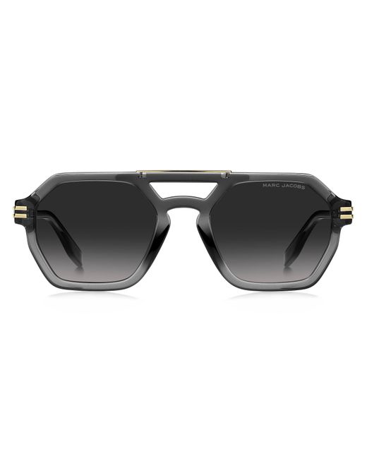 Marc Jacobs Black Marc 587/S Kb7/9O Sunglasses Plastic Geometric Shaded for men