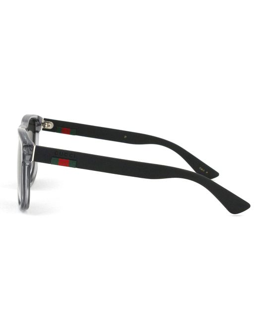 Gucci Black Gg0010S 004 Sunglasses Acetate Squared Polarized for men
